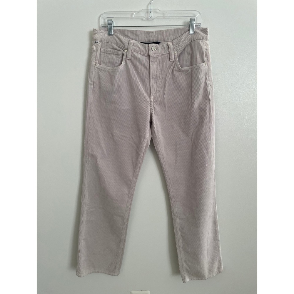 NEW Citizens of Humanity Neve Low Slung Corduroy Pants 27 Lavender Straight Leg - Picture 2 of 11